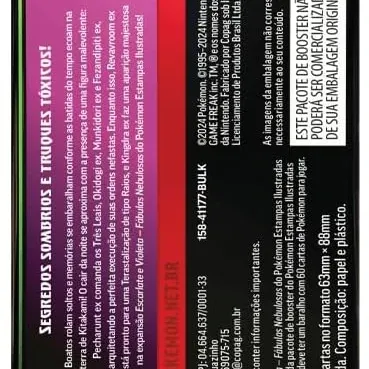 Pokémon - Escarlate e Violeta 06.5 - Fábulas Nebulosas - Combo de Booster Pokémon - Escarlate e Violeta 06.5 - Fábulas Nebulosas - Combo de Booster