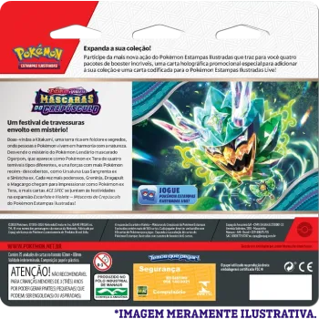Pokémon - Escarlate e Violeta 06 - Máscaras do Crepúsculo - Blister com 4 booster + Revavroom