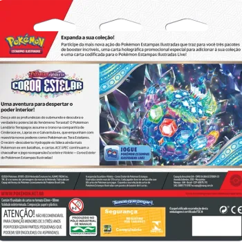 Pokémon - Escarlate e Violeta 07 - Coroa Estelar - Blister com 3 booster + Horsea