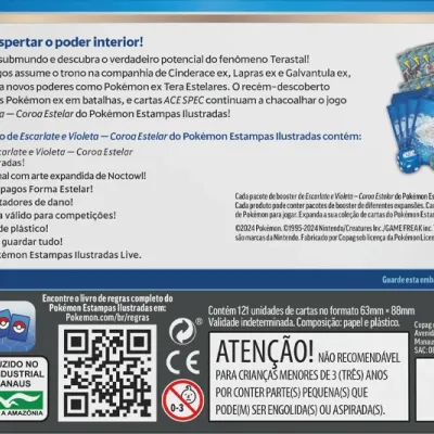 Pokémon - Escarlate e Violeta 07 - Coroa Estelar - Coleção Treinador Avançado Pokémon - Escarlate e Violeta 07 - Coroa Estelar - Coleção Treinador Avançado