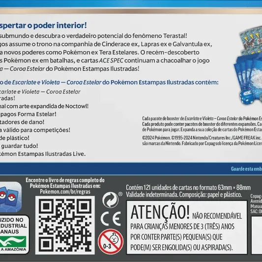 Pokémon - Escarlate e Violeta 07 - Coroa Estelar - Coleção Treinador Avançado Pokémon - Escarlate e Violeta 07 - Coroa Estelar - Coleção Treinador Avançado