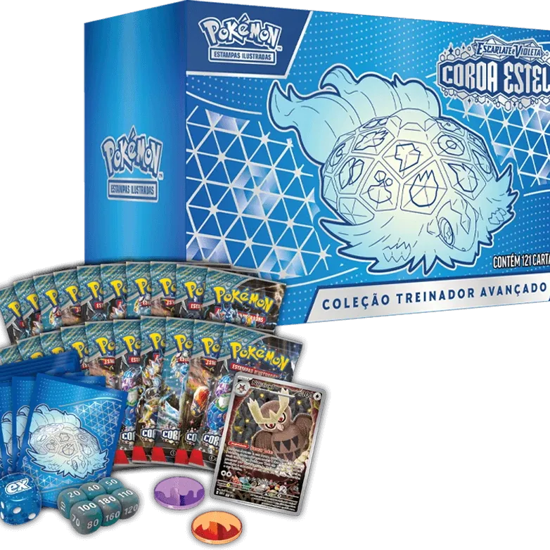Pokémon - Escarlate e Violeta 07 - Coroa Estelar - Coleção Treinador Avançado Pokémon - Escarlate e Violeta 07 - Coroa Estelar - Coleção Treinador Avançado