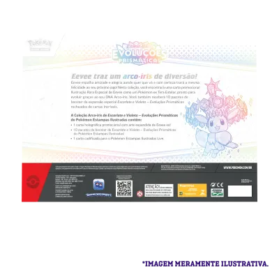 Pokémon - Escarlate e Violeta 08.5 - Evoluções Prismáticas - Box Coleção Arco-Íris