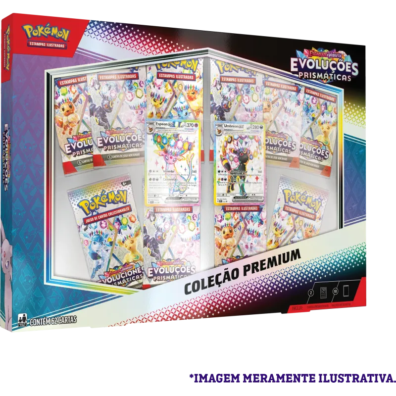 Pokémon - Escarlate e Violeta 08.5 - Evoluções Prismáticas - Box Coleção Premium