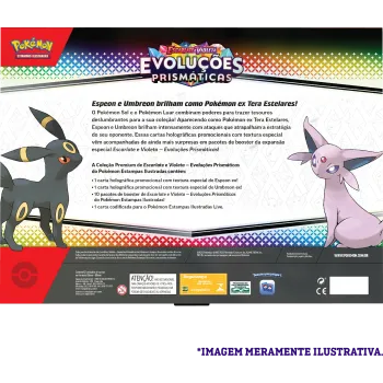 Pokémon - Escarlate e Violeta 08.5 - Evoluções Prismáticas - Box Coleção Premium