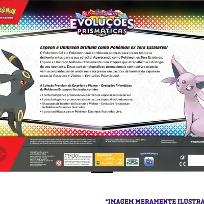 Pokémon - Escarlate e Violeta 08.5 - Evoluções Prismáticas - Box Coleção Premium
