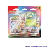 Pokémon - Escarlate e Violeta 08.5 - Evoluções Prismáticas - Blister com 3 booster + Leafeon