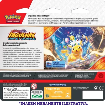 Pokémon - Escarlate e Violeta 08 - Fagulhas Impetuosas - Blister com 4 booster + Quagsire