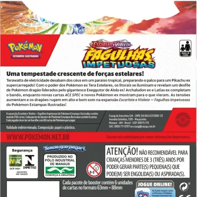 Pokémon - Escarlate e Violeta 08 - Fagulhas Impetuosas - Booster Box