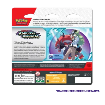 Pokémon - Escarlate e Violeta 09 - Amigos de Jornada - Blister com 3 booster + Scraggy