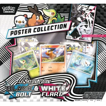 Pokémon - Escarlate e Violeta 10.5 - Fogo Branco e Raio Preto - Unova Poster Collection (Inglês)