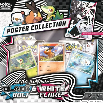 Pokémon - Escarlate e Violeta 10.5 - Fogo Branco e Raio Preto - Unova Poster Collection (Inglês)