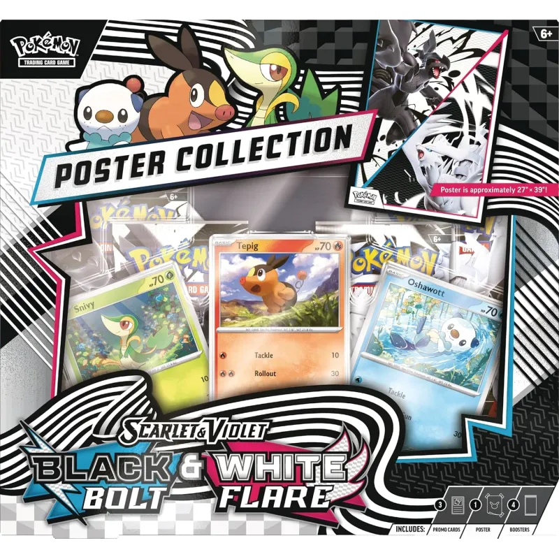 Pokémon - Escarlate e Violeta 10.5 - Fogo Branco e Raio Preto - Unova Poster Collection (Inglês) Pokémon - Escarlate e Violeta 10.5 - Fogo Branco e Raio Preto - Unova Poster Collection (Inglês)