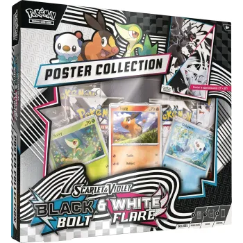 Pokémon - Escarlate e Violeta 10.5 - Fogo Branco e Raio Preto - Unova Poster Collection (Inglês)