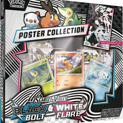 Pokémon - Escarlate e Violeta 10.5 - Fogo Branco e Raio Preto - Unova Poster Collection (Inglês)