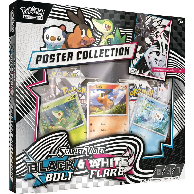 Pokémon - Escarlate e Violeta 10.5 - Fogo Branco e Raio Preto - Unova Poster Collection (Inglês) Pokémon - Escarlate e Violeta 10.5 - Fogo Branco e Raio Preto - Unova Poster Collection (Inglês)
