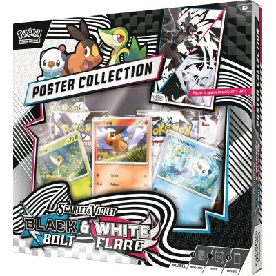 Pokémon - Escarlate e Violeta 10.5 - Fogo Branco e Raio Preto - Unova Poster Collection (Inglês)