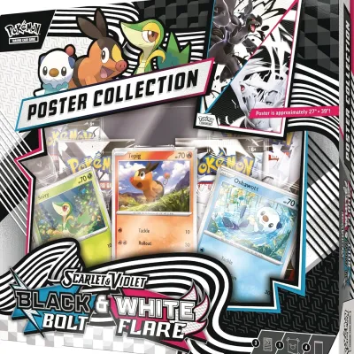 Pokémon - Escarlate e Violeta 10.5 - Fogo Branco e Raio Preto - Unova Poster Collection (Inglês)