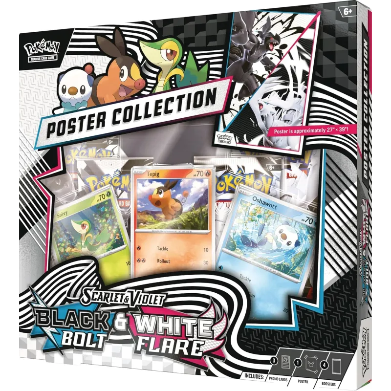 Pokémon - Escarlate e Violeta 10.5 - Fogo Branco e Raio Preto - Unova Poster Collection (Inglês) Pokémon - Escarlate e Violeta 10.5 - Fogo Branco e Raio Preto - Unova Poster Collection (Inglês)