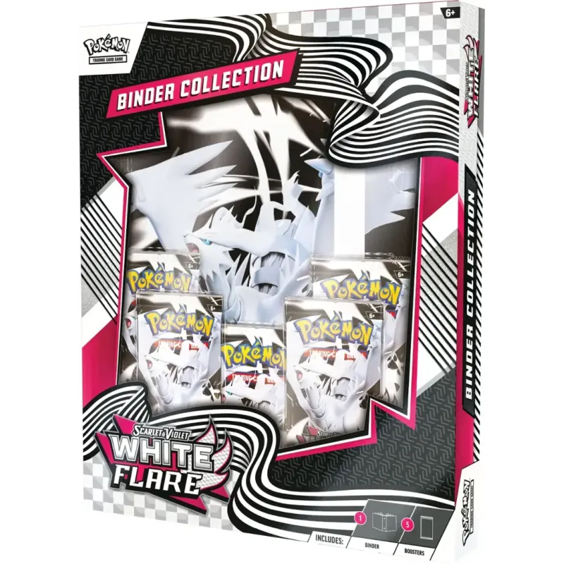 Pokémon - Escarlate e Violeta 10.5 - Fogo Branco e Raio Preto - White Flare Binder (Inglês) Pokémon - Escarlate e Violeta 10.5 - Fogo Branco e Raio Preto - White Flare Binder (Inglês)