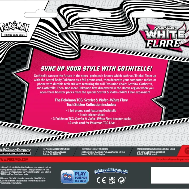 Pokémon - Escarlate e Violeta 10.5 - Fogo Branco - Tech Sticker Collection (Inglês)