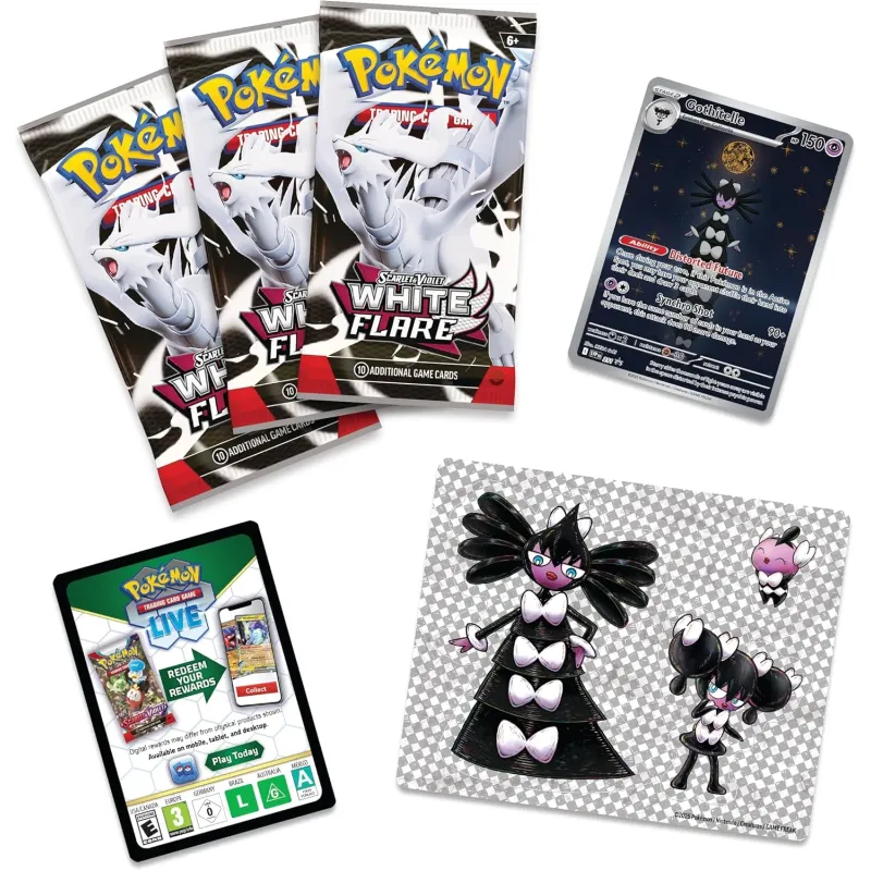 Pokémon - Escarlate e Violeta 10.5 - Fogo Branco - Tech Sticker Collection (Inglês) Pokémon - Escarlate e Violeta 10.5 - Fogo Branco - Tech Sticker Collection (Inglês)