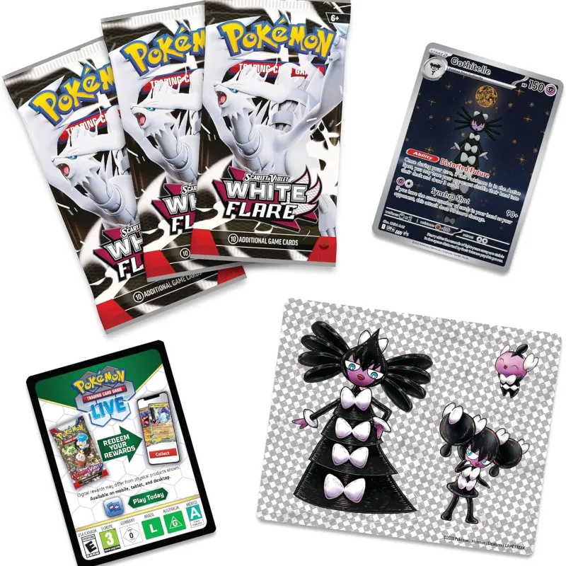 Pokémon - Escarlate e Violeta 10.5 - Fogo Branco - Tech Sticker Collection (Inglês)