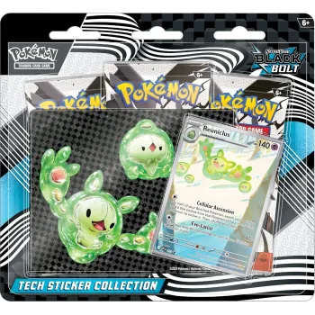 Pokémon - Escarlate e Violeta 10.5 - Raio Preto - Tech Sticker Collection (Inglês)