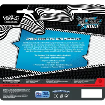 Pokémon - Escarlate e Violeta 10.5 - Raio Preto - Tech Sticker Collection (Inglês) Pokémon - Escarlate e Violeta 10.5 - Raio Preto - Tech Sticker Collection (Inglês)