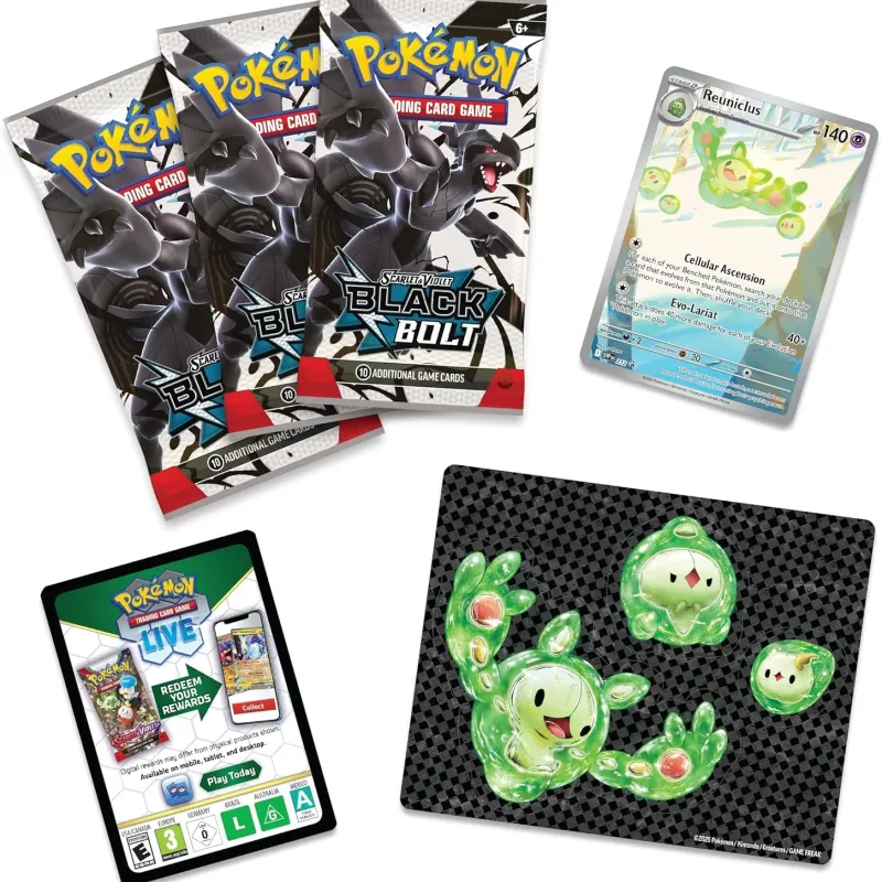 Pokémon - Escarlate e Violeta 10.5 - Raio Preto - Tech Sticker Collection (Inglês)
