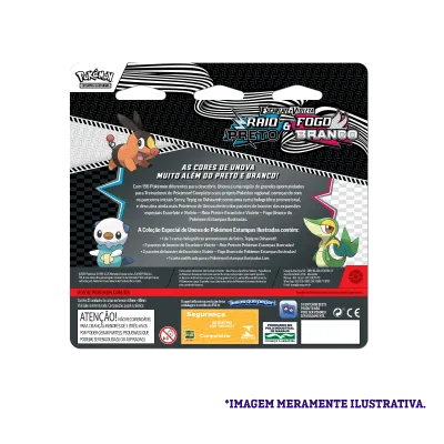 Pokémon - Escarlate e Violeta 10.5 - Fogo Branco e Raio Preto - Blister com 4 booster + Tepig