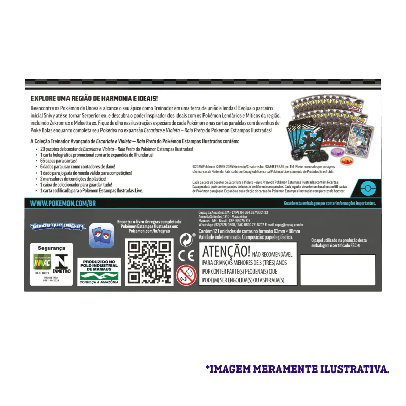 Pokémon - Escarlate e Violeta 10.5 - Fogo Branco e Raio Preto - Coleção Treinador Avançado - Raio Preto(Português) (Previsão de Envio 18/07/25) Pokémon - Escarlate e Violeta 10.5 - Fogo Branco e Raio Preto - Coleção Treinador Avançado - Raio Preto(Português) (Previsão de Envio 18/07/25)