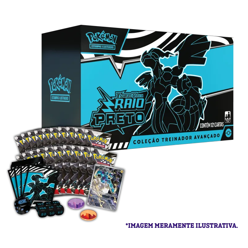 Pokémon - Escarlate e Violeta 10.5 - Fogo Branco e Raio Preto - Coleção Treinador Avançado - Raio Preto(Português) (Previsão de Envio 18/07/25) Pokémon - Escarlate e Violeta 10.5 - Fogo Branco e Raio Preto - Coleção Treinador Avançado - Raio Preto(Português) (Previsão de Envio 18/07/25)