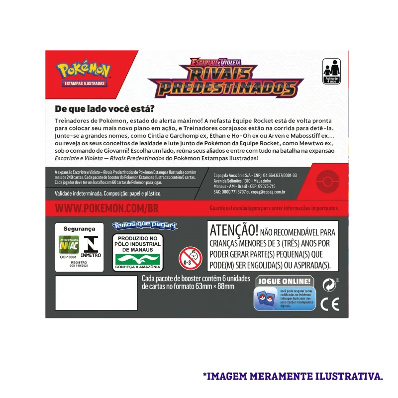 Pokémon - Escarlate e Violeta 10 - Rivais Predestinados - Booster Box Pokémon - Escarlate e Violeta 10 - Rivais Predestinados - Booster Box