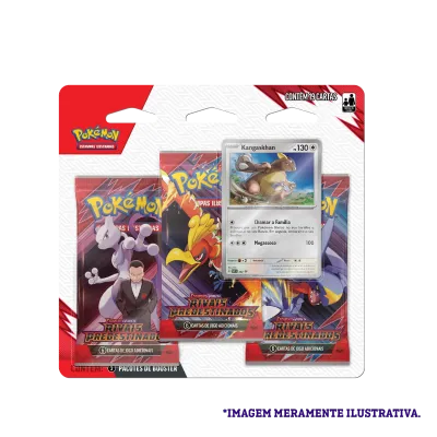 Pokémon - Escarlate e Violeta 10 - Rivais Predestinados - Blister com 3 booster + Kangaskhan