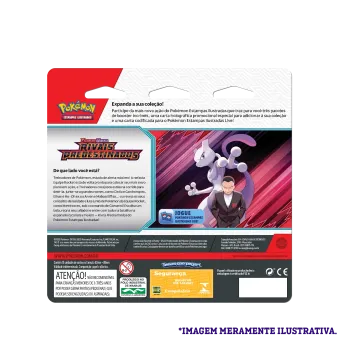 Pokémon - Escarlate e Violeta 10 - Rivais Predestinados - Blister com 3 booster + Zebstrika