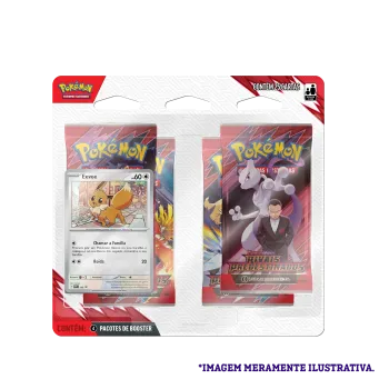 Pokémon - Escarlate e Violeta 10 - Rivais Predestinados - Blister com 4 booster + Eevee