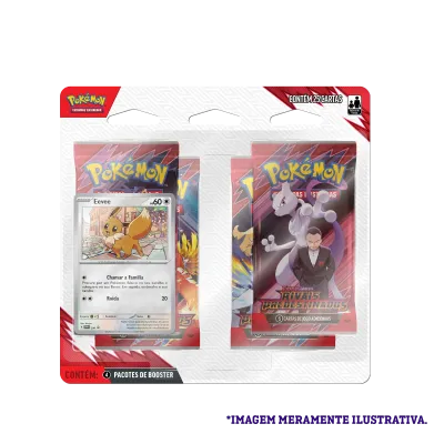 Pokémon - Escarlate e Violeta 10 - Rivais Predestinados - Blister com 4 booster + Eevee