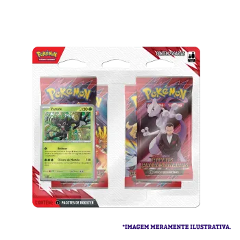 Pokémon - Escarlate e Violeta 10 - Rivais Predestinados - Blister com 4 booster + Zarude