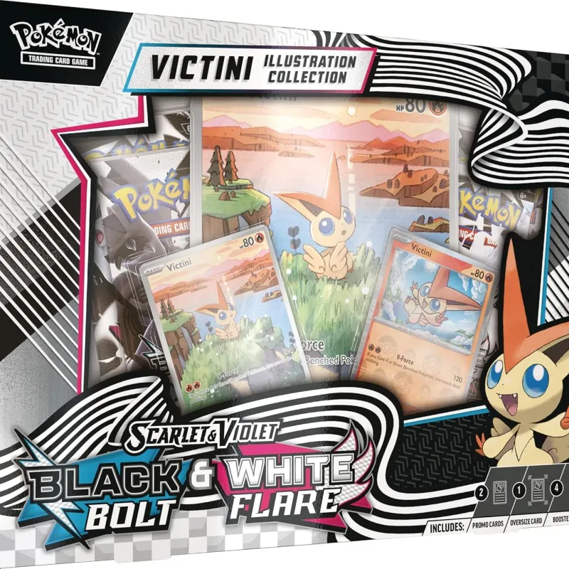 Pokémon - Escarlate e Violeta 10.5 - Fogo Branco e Raio Preto - Unova Illustration Collection (Inglês)