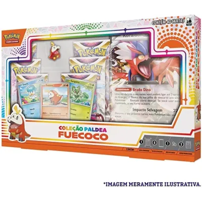 Pokémon - Box Coleção Paldea Fuecoco + Koraidon EX Extragrande