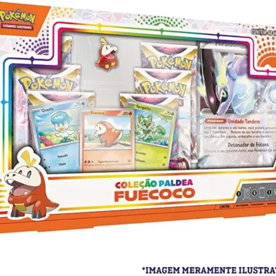 Pokémon - Box Coleção Paldea Fuecoco + Miraidon EX Extragrande