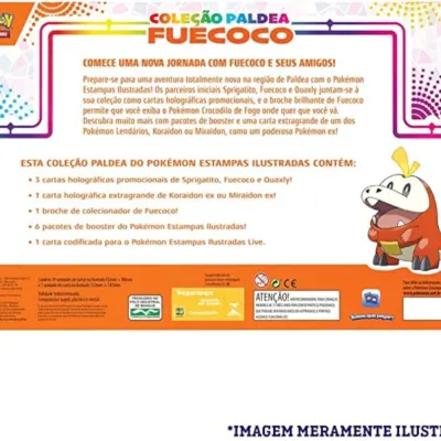 Pokémon - Box Coleção Paldea Fuecoco + Miraidon EX Extragrande