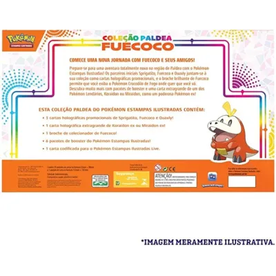 Pokémon - Box Coleção Paldea Fuecoco + Koraidon EX Extragrande