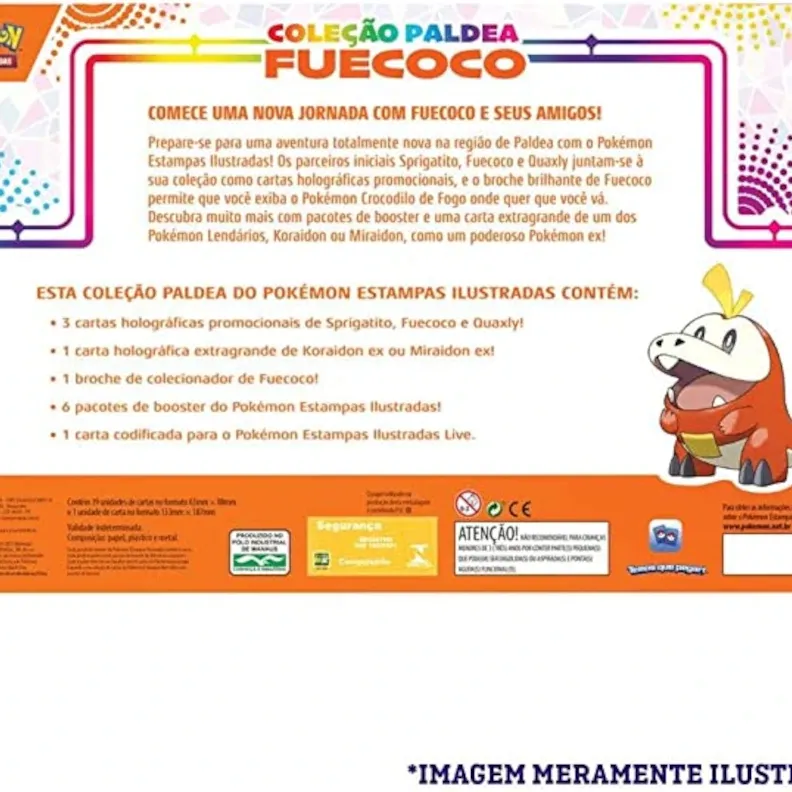 Pokémon - Box Coleção Paldea Fuecoco + Miraidon EX Extragrande