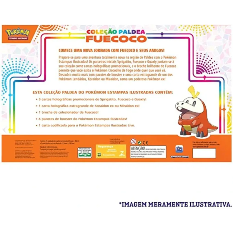 Pokémon - Box Coleção Paldea Fuecoco + Koraidon EX Extragrande