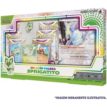 Pokémon - Box Coleção Paldea Sprigatito + Koraidon EX Extragrande