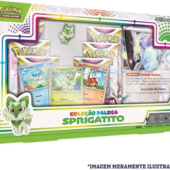 Pokémon - Box Coleção Paldea Sprigatito + Miraidon EX Extragrande