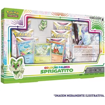 Pokémon - Box Coleção Paldea Sprigatito + Miraidon EX Extragrande