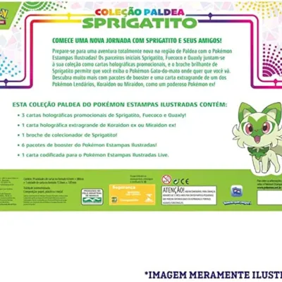 Pokémon - Box Coleção Paldea Sprigatito + Miraidon EX Extragrande